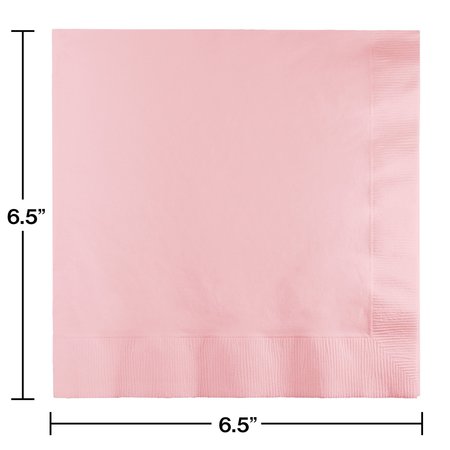 Touch Of Color 6.5" x 6.5" Classic Pink Napkins 600 PK 139190135